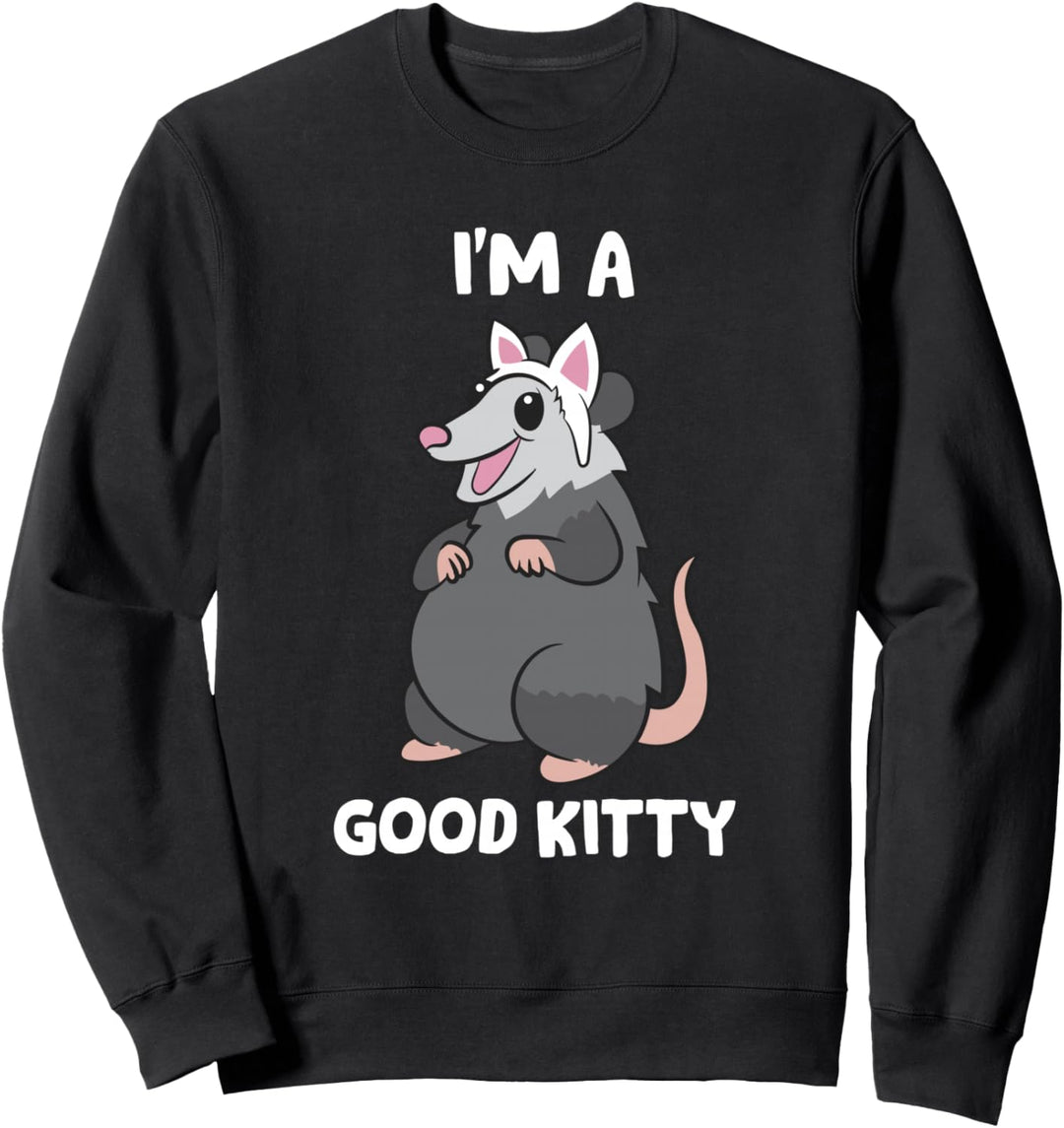 Opossum Ich bin ein gutes Kätzchen Opossum Meme Opossum Sweatshirt