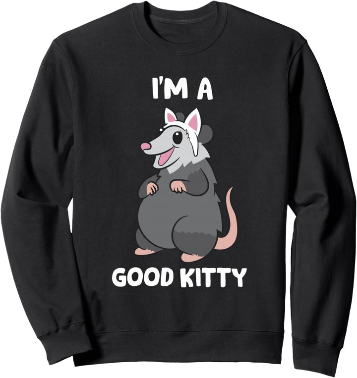 Opossum Ich bin ein gutes Kätzchen Opossum Meme Opossum Sweatshirt