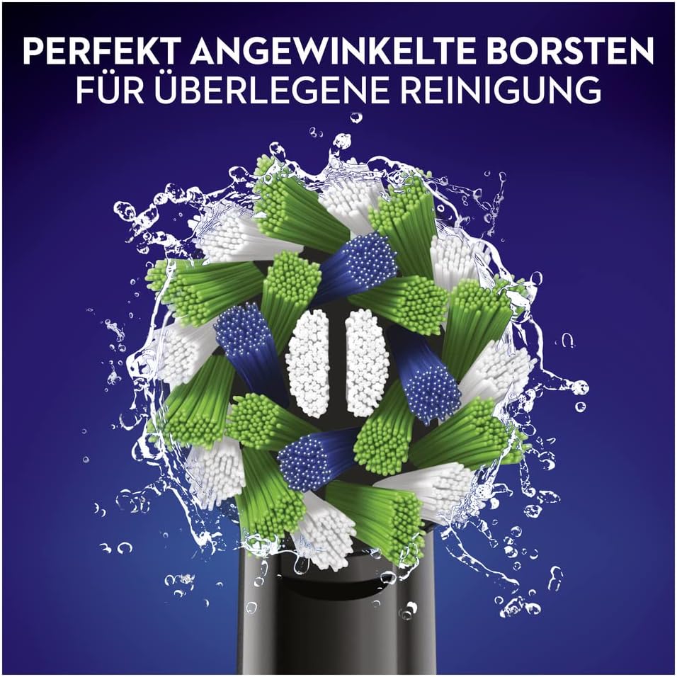Oral-B CrossAction Aufsteckbürsten für elektrische Zahnbürste, 10 Stück, Mundreinigung mit CleanMaxi
