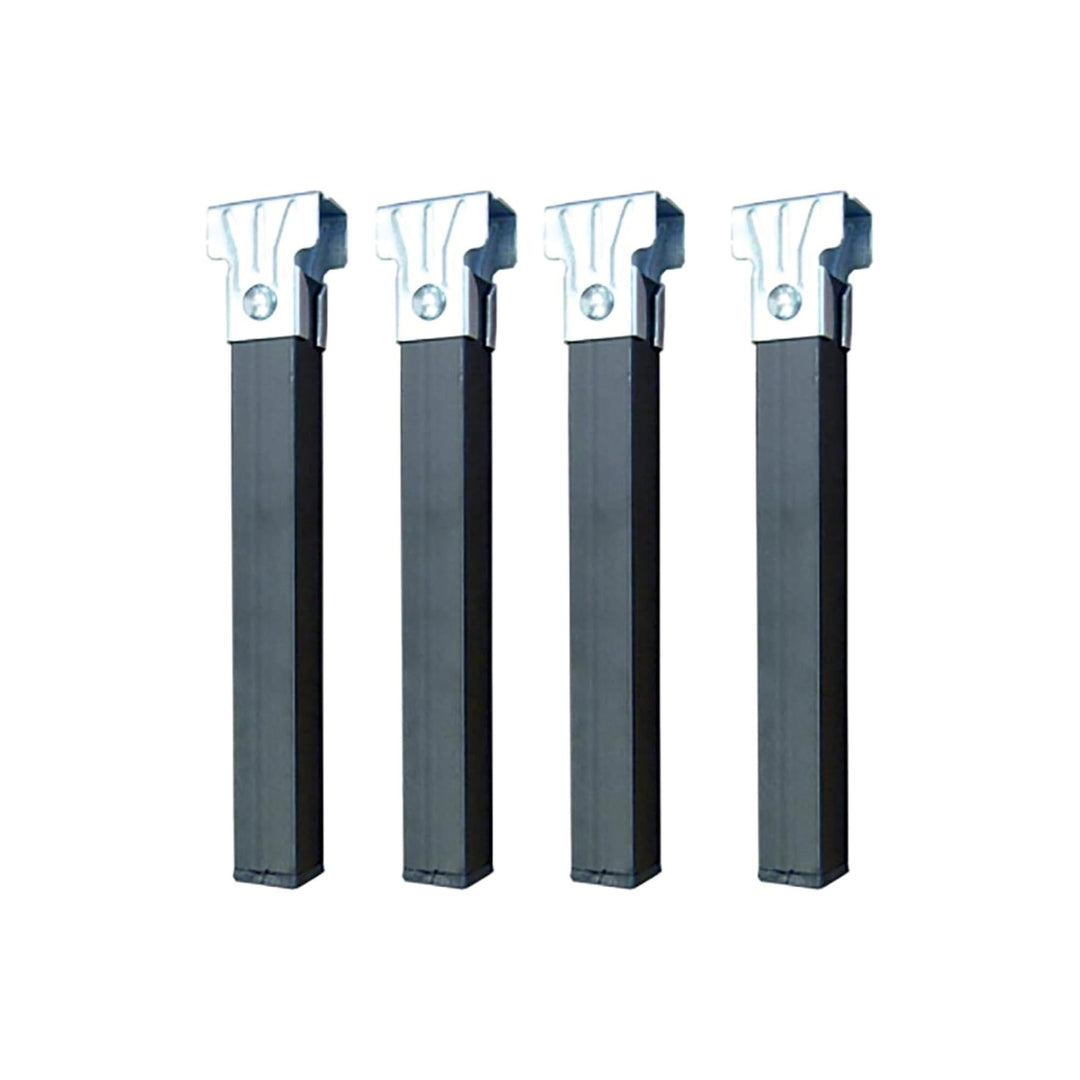 IMEX EL ZORRO 4 Füsse für Lattenrost, ohne Rollen, Metall, neutral, 39x5x3 cm 39x5x3 cm Neutral, 39x