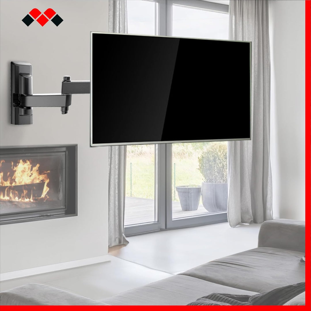Meliconi SPACE SYSTEM FULLMOTION 100, TV-Wandhalterung mit Doppelrotation, Wandhalterung für Flachbi