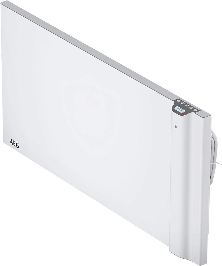 AEG Duo Wandkonvektor DKE 100, Elektroheizung energiesparend, 1000 W für ca. 12 m², LCD Display, Woc