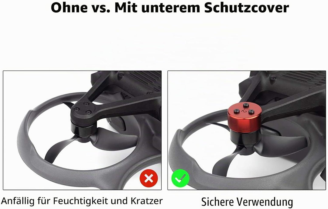 Unterseitenschutzabdeckung für Avata 2, 4 Stück Aluminiumlegierung Kratzfest, Staubdicht, Stossfest,