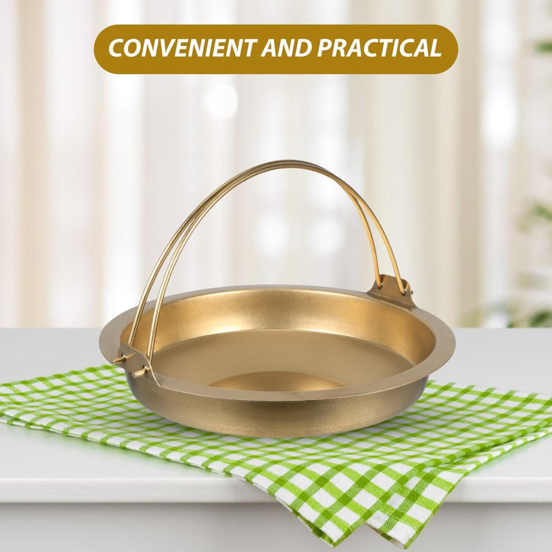 SOLUSTRE Brattopf Aus Edelstahl Campingtopf Zum Kochen Sukiyaki-kochtopf Aus Campingkochertopf Für A