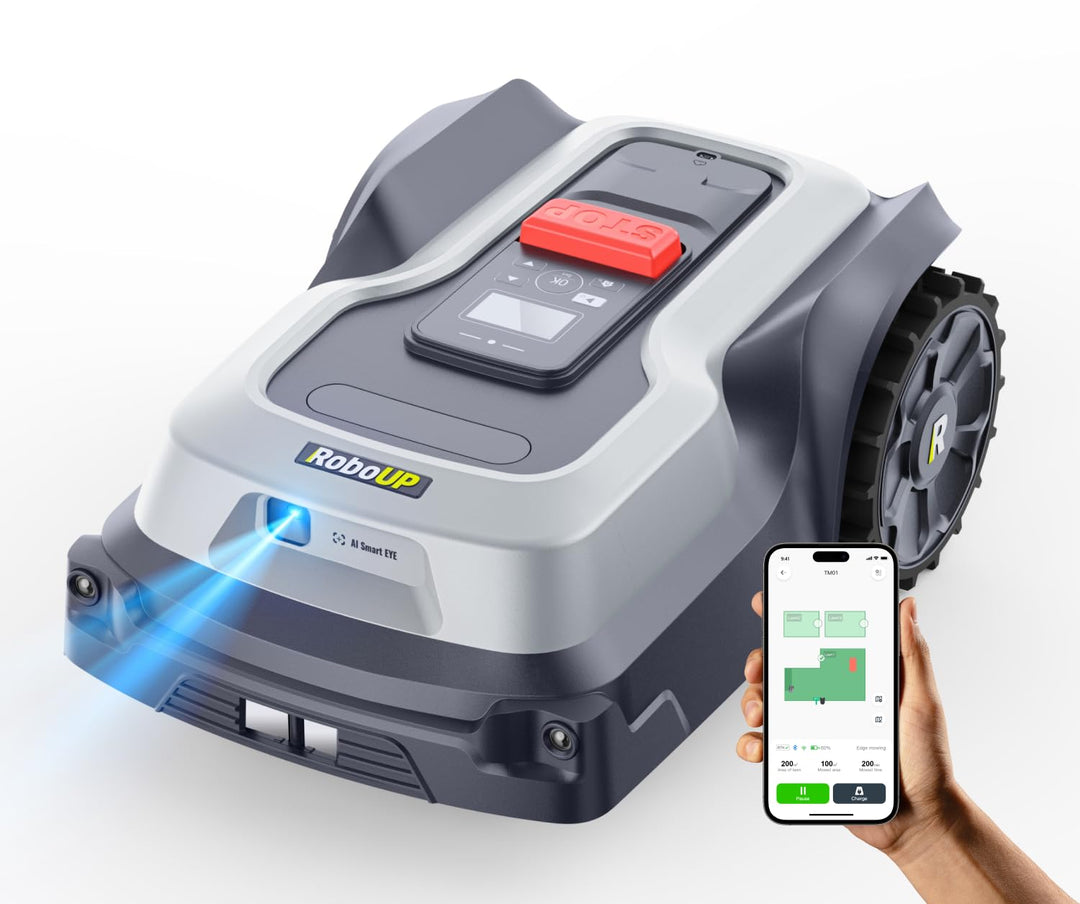 Mähroboter ohne Begrenzungskabel T600, Max. 800㎡, Automatische Kartierung, Kartenerweitern ohne Neum