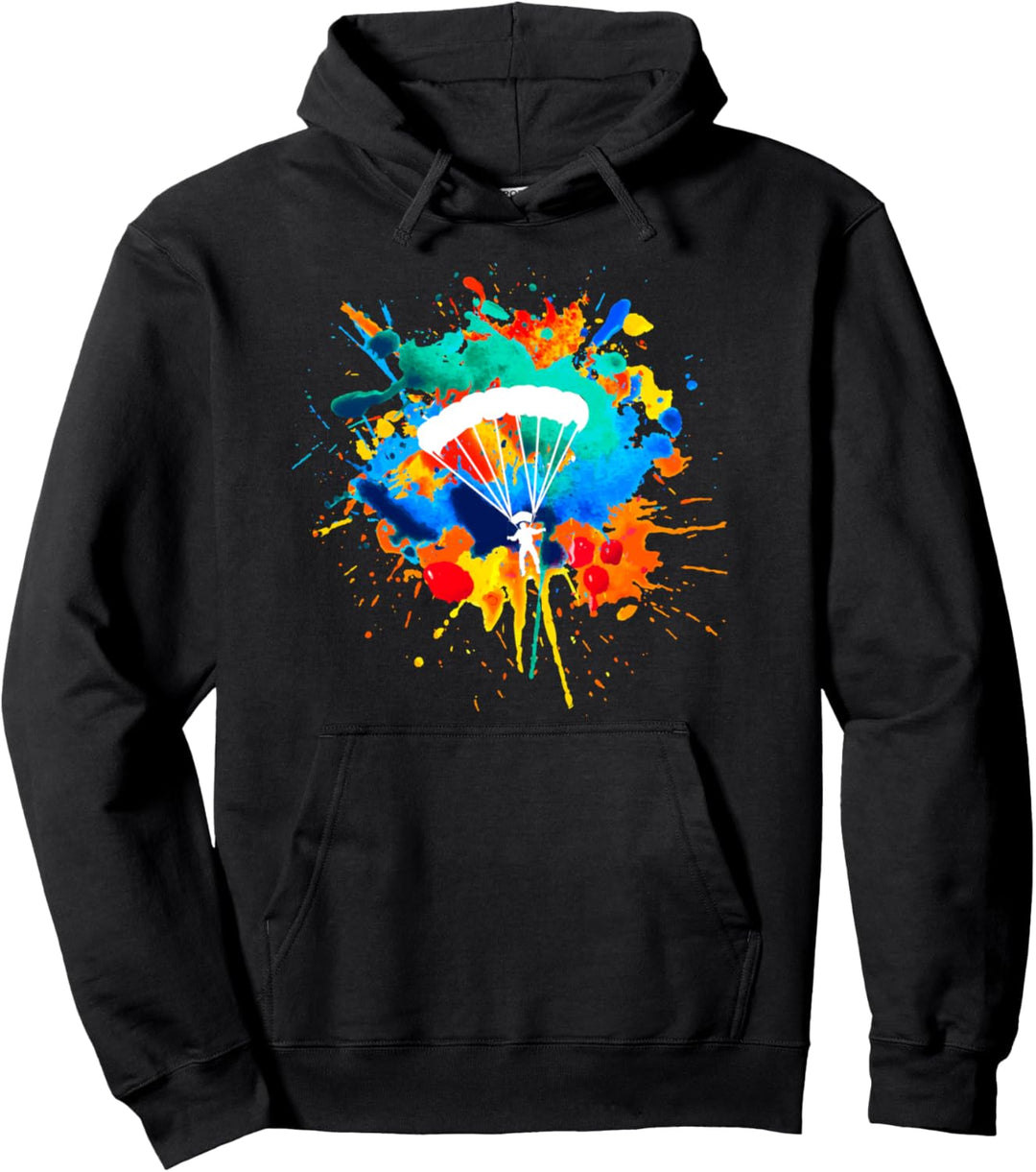 Fallschirm Farben I Fallschirmspringer Tandemsprung Skydive Pullover Hoodie