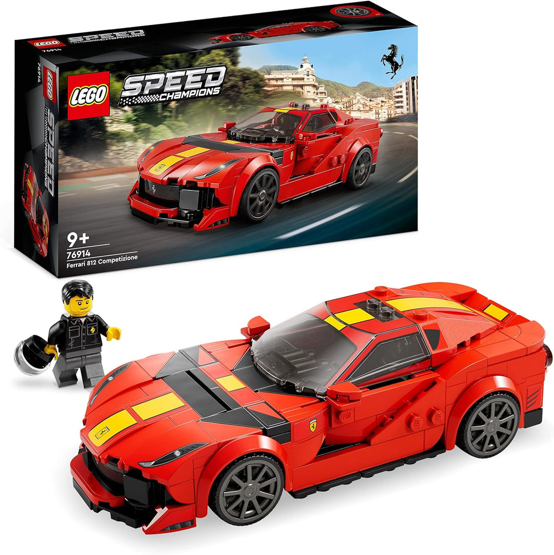 LEGO Speed Champions Ferrari 812 Competizione, Sportwagen und Spielzeug-Modell-Bausatz, Serie 2023,