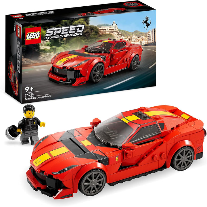 LEGO Speed Champions Ferrari 812 Competizione, Sportwagen und Spielzeug-Modell-Bausatz, Serie 2023,