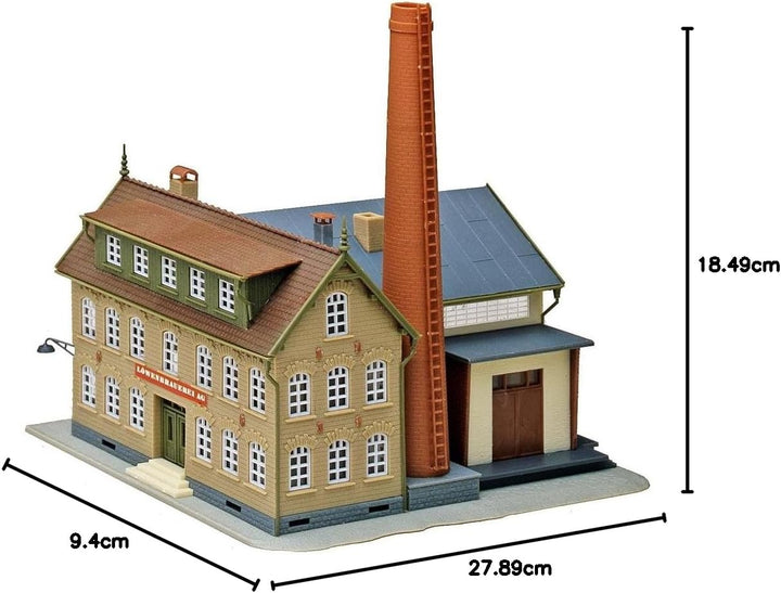 FALLER Brauerei Modellbausatz mit 187 Einzelteilen 176 x 165 x 180 mm I Modelleisenbahn Zubehör H0 I