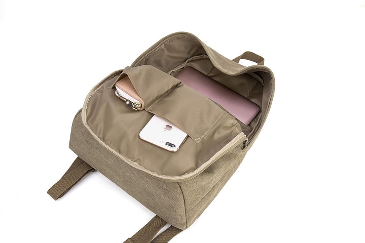 seemeroad Canvas Vintage Rucksack Ultraleichter und Lässiger Rucksäcke Laptop Daypack Schulrucksack