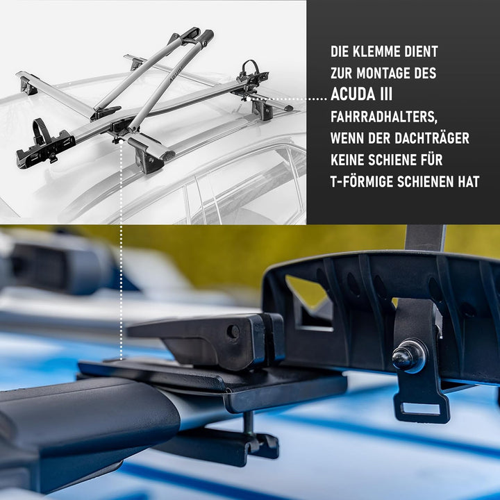 AGURI | Zubehör für den Transport eines Fahrrads | Schelle, Klemme, Clamp zur Montage des ACUDA III