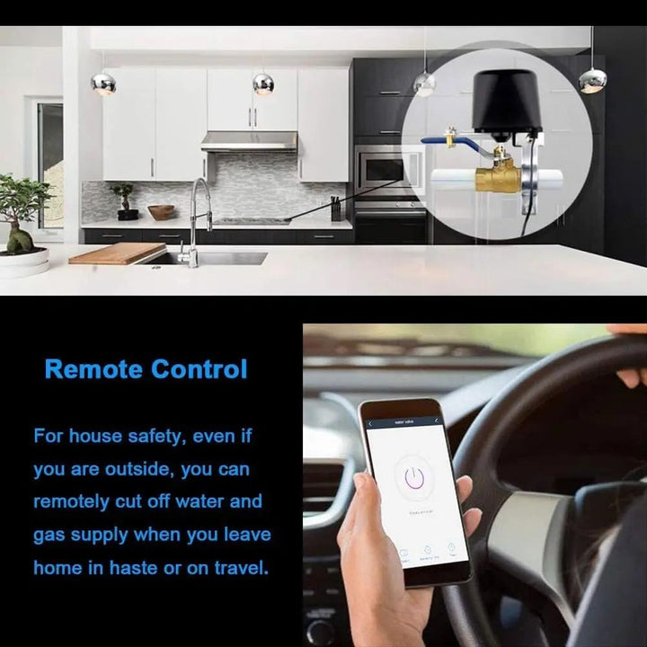 Mengshen Smart WiFi Wasserventil Wasserabschaltung WiFi Elektrisches Wasser Gasabsperrung Controller