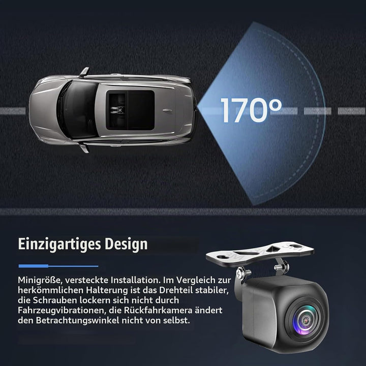 HD-Rückfahrkamera, AHD 720P Auto-Rückfahrkamera, 170° Weitwinkel, Kompatibel mit LIUIBOBU AutoRadio