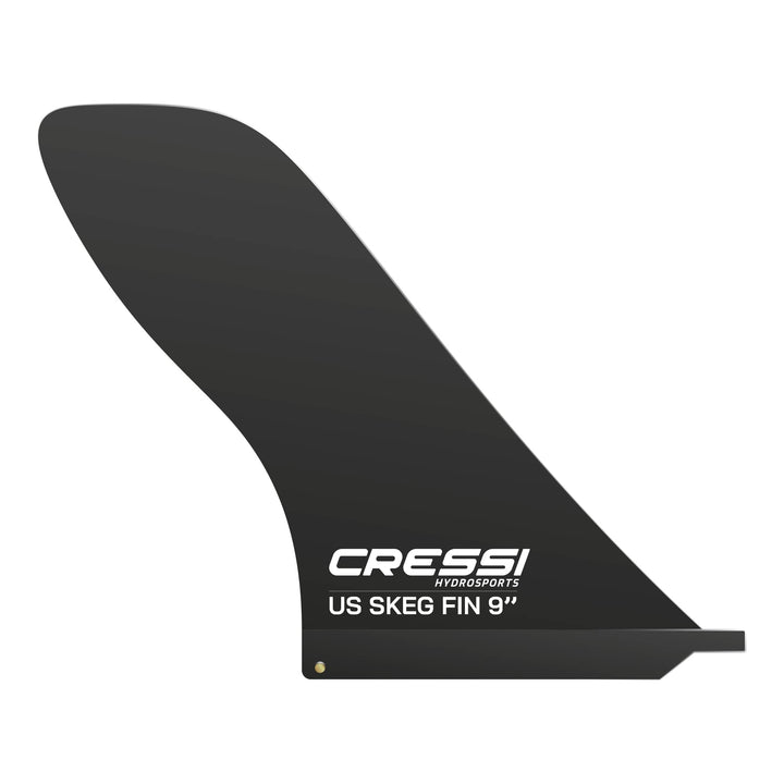 Cressi Unisex-Adult Us Skeg Fin 9'' Starre abnehmbare Driftflosse, Schwarz, 23 cm