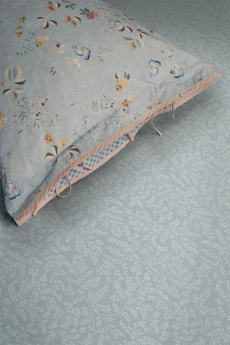 Pip Studio Spannbettlaken Leafy Farbe Blue Grey 90x200/220 Spann-Laken Laken