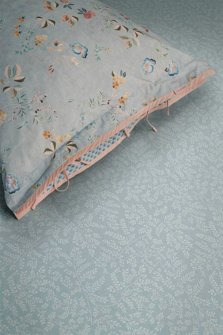 Pip Studio Spannbettlaken Leafy Farbe Blue Grey 90x200/220 Spann-Laken Laken
