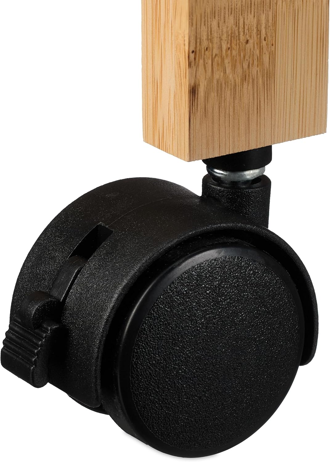 Relaxdays Nischenwagen, 4 Ablagen, schmales Nischenregal Bad & Küche, HBT 83 x 22 x 40 cm, Bambus, R