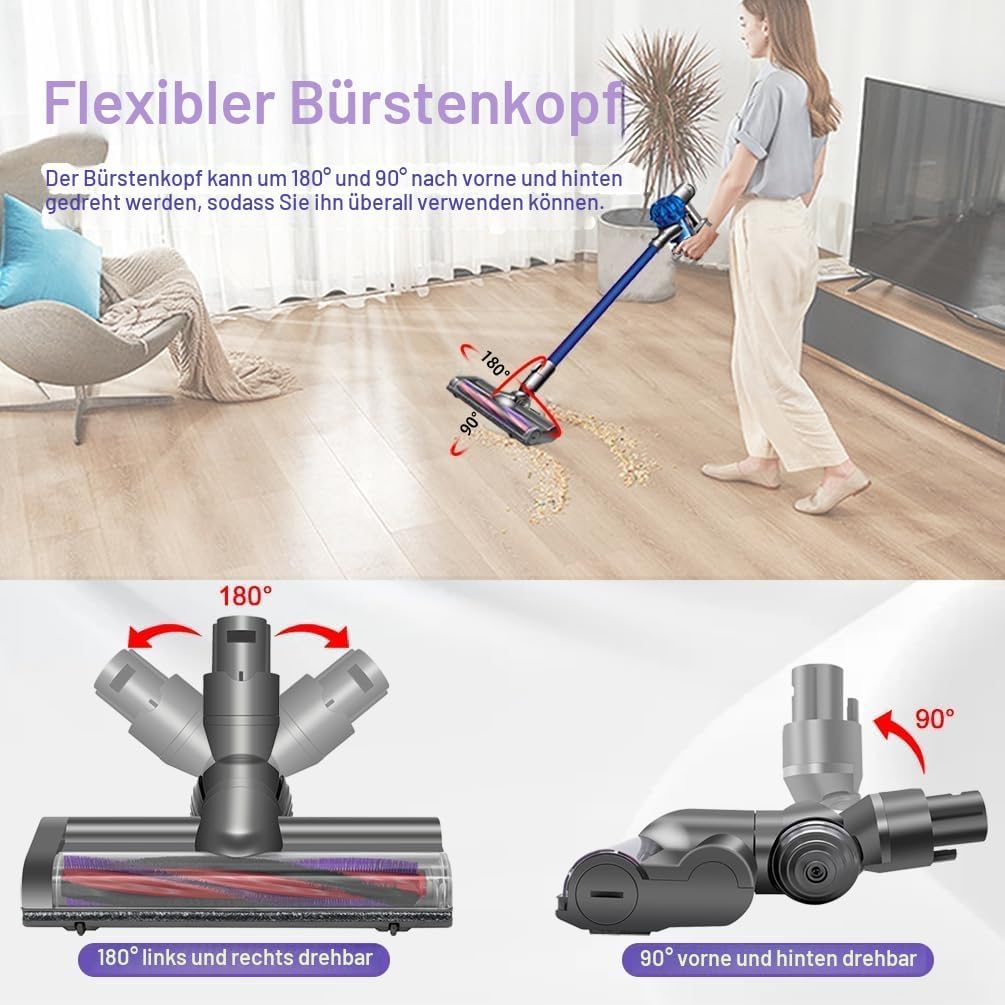 Elektrische Bürste kompatibel für Dyson V6 DC58 DC59 DC62 DC72 DC74 SV04 SV06 SV09, Ersatzteile Dire