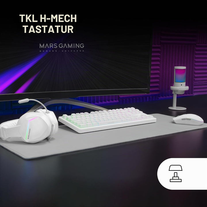 Mars Gaming MCP-RGB3 Gaming Pack Tastatur Fixed RGB + Gaming-Maus RGB Flow 3200 DPI + Over-Ear RGB K