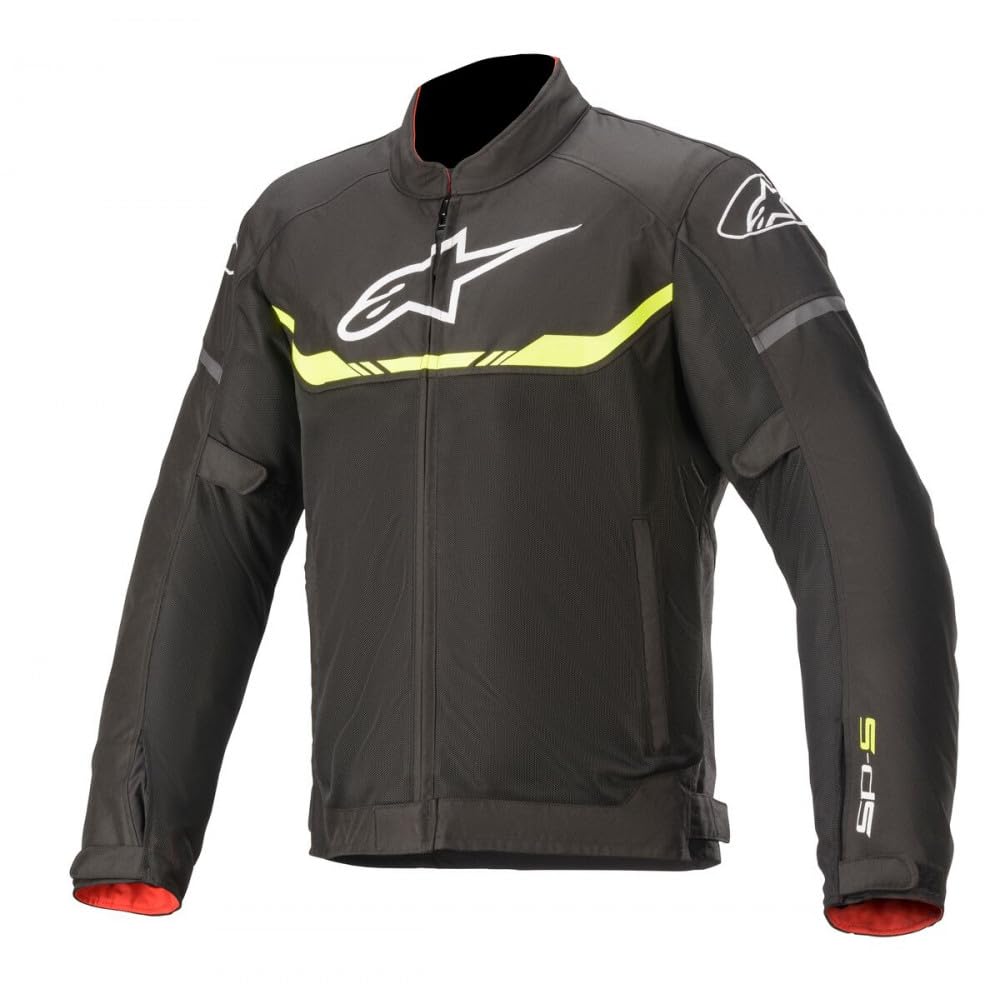 Alpinestars Herren Tex-jacke Reitjacke S Schwarz Gelb Fluo, M