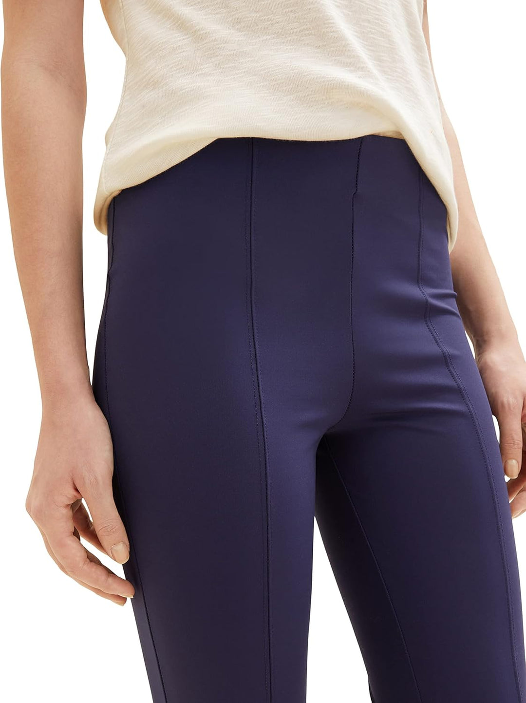 TOM TAILOR Damen Treggings mit Ziernaht 42W / 28L 11331 - Atlantic Ocean Blue, 42W / 28L 11331 - Atl