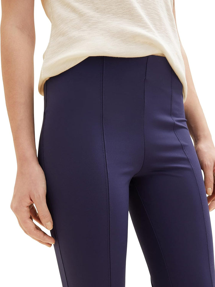 TOM TAILOR Damen Treggings mit Ziernaht 42W / 28L 11331 - Atlantic Ocean Blue, 42W / 28L 11331 - Atl