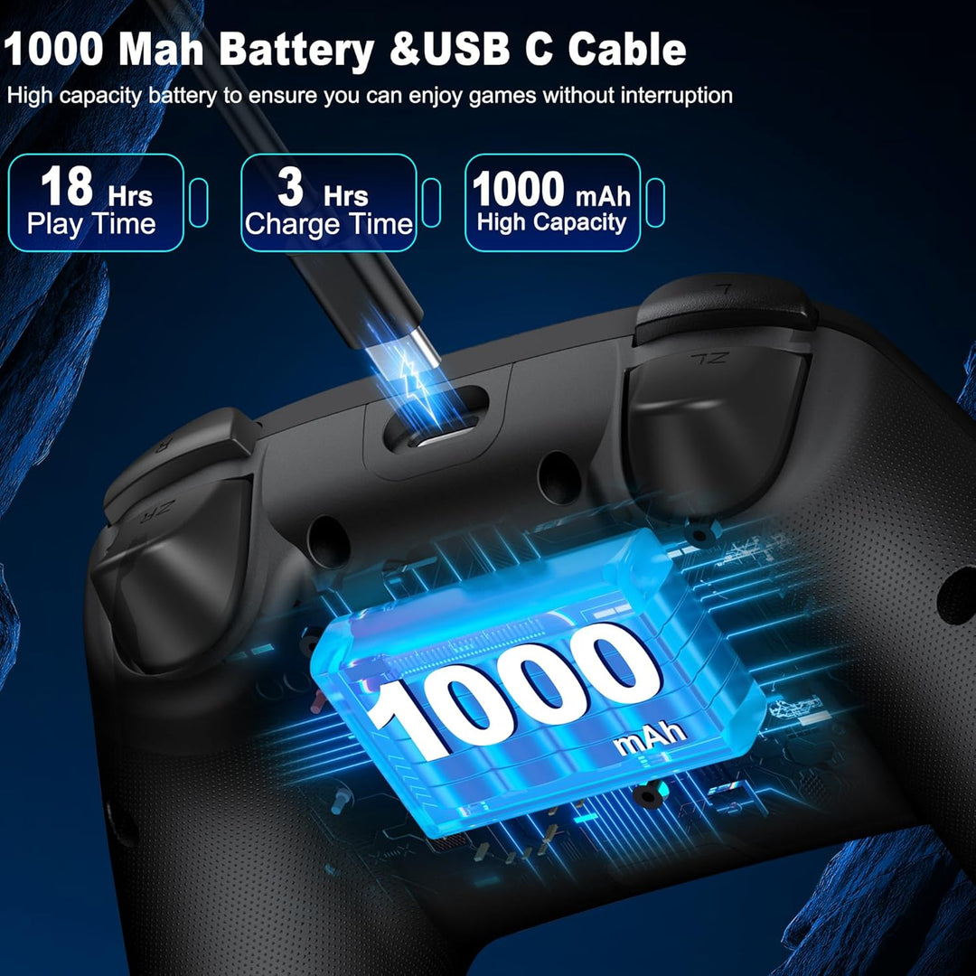 ALEEMTRY Switch Controller Kompatibel mit Switch 2/Switch/Lite/OLED, Wireless Switch Pro Controller