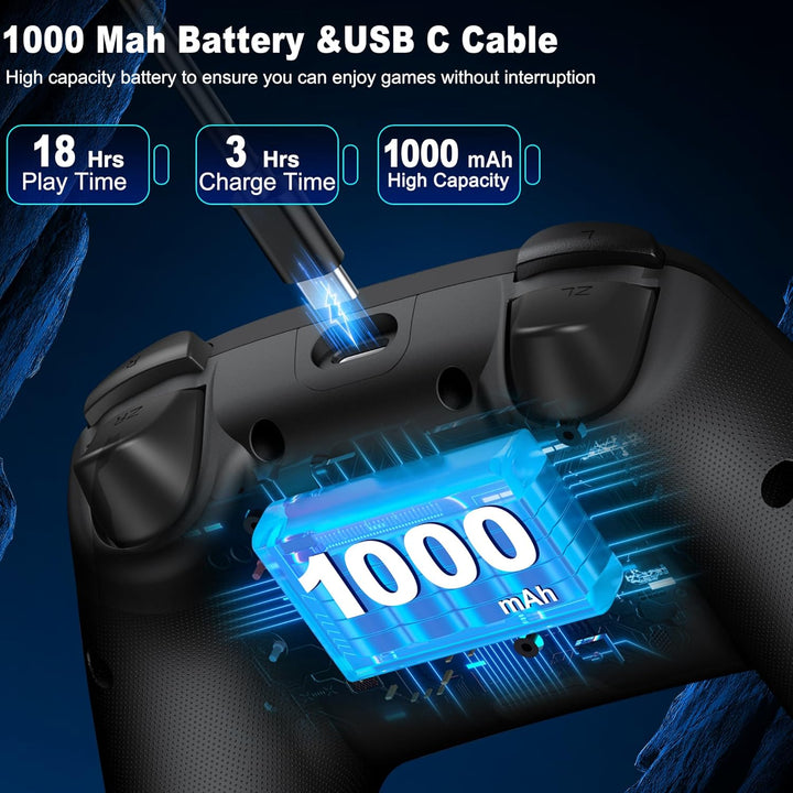 ALEEMTRY Switch Controller Kompatibel mit Switch 2/Switch/Lite/OLED, Wireless Switch Pro Controller