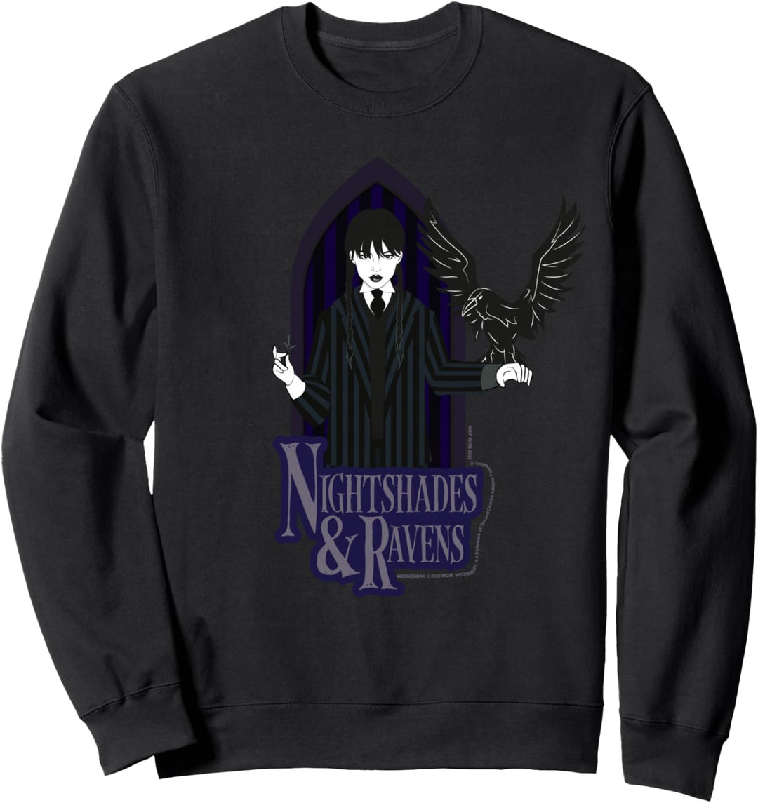 Wednesday Nightshade & Ravens Poster Sweatshirt