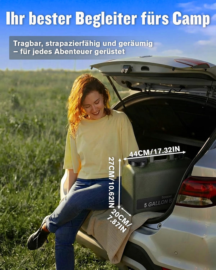 Spopal Camping Dusche, [10000mAh] Campingdusche Tragbare mit 20L Wasserkanister, Camping Dusche Akku