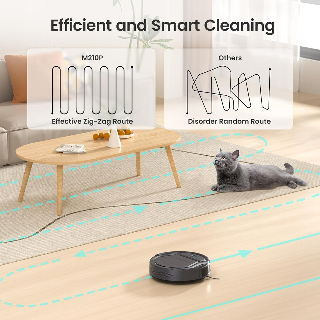 Lefant Saugroboter, Superschlank WLAN Roboterstaubsauger, Kompatibel mit Alexa Sprachsteuerung, Stau