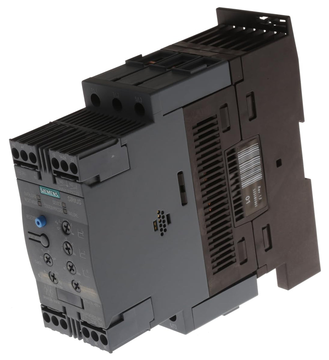 Siemens 3RW4036-1BB04 Sanftstarter SIRIUS – 400 V AC/DC 22 kW Starter 45 A Schraubklemmen
