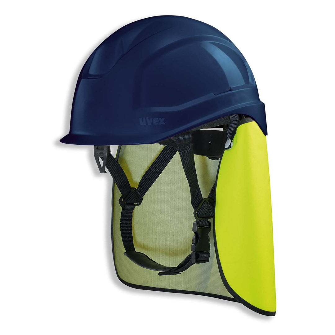UVEX Schutzhelm pheos S-KR IES - Arbeitsschutz-Helm mit Nackenschutz - Set mit BG BAU Förderung - EN