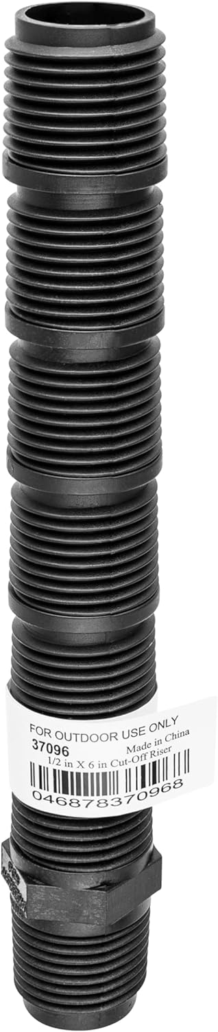 Underground Sprinkler Cut-Off Riser, 1/2 x 6-In. -37227, 1