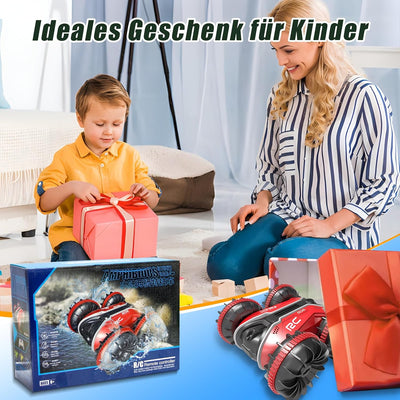 Kazaigou Amphibienfahrzeug Ferngesteuertes Auto, RC Auto Spielzeug für Kinder ab 3 4 5 6 7 8 9 Jahre