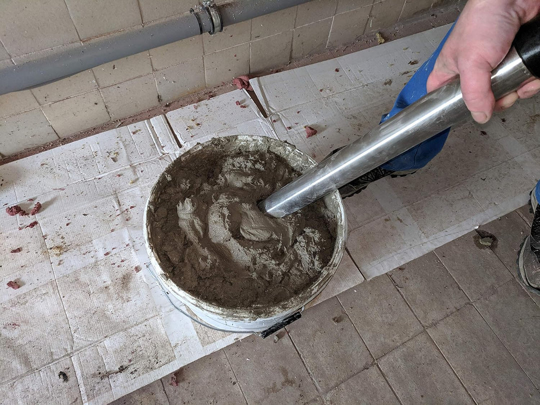 HBT Handmörtelpumpe MP100, hochwertige Mörtelspritze aus rostfreien Edelstahl - 500ml Füllmenge | Ma