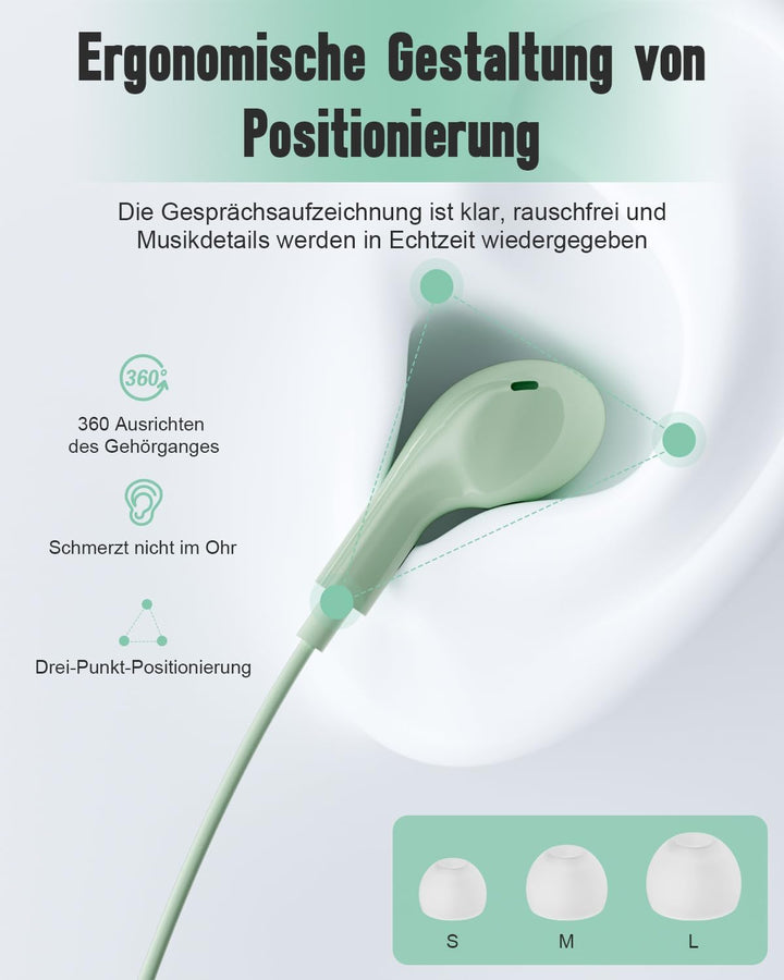 USB C Kopfhörer für Samsung Galaxy S26 S24 S23 Ultra S25 S22 A55 A56 A16 A54 5G Stereo USBC Headset
