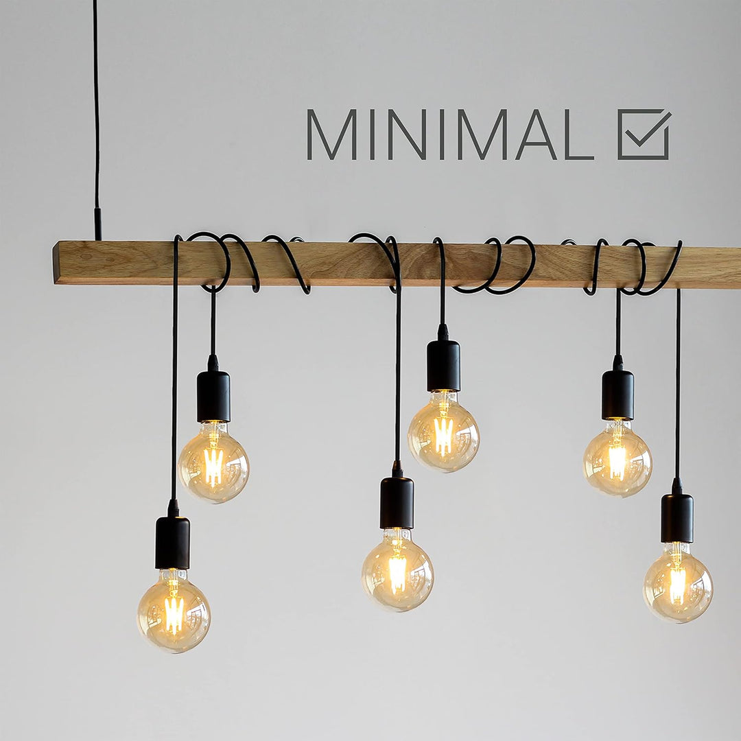 Amarcords - Textilkabel für Lampen SCHWARZ, rund, Seide, 3 Meter, mit 2 Leiter 2x0,75 - Stoffkabel m