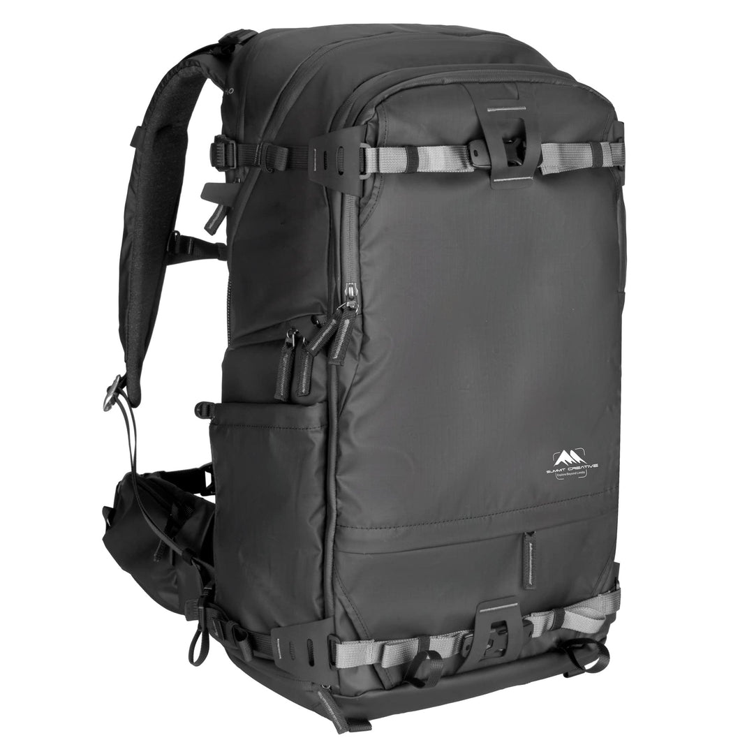 Summit Creative Tenzing Kamerarucksack mit Reissverschluss 45L Schwarz, 45L Schwarz