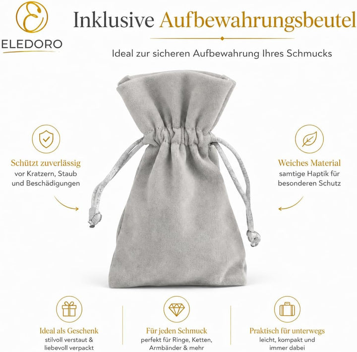 Damen Edelstein-Kette 80cm – 8mm Naturstein-Perlenkette handgeknotet | Ohne Verschluss | Spirituelle