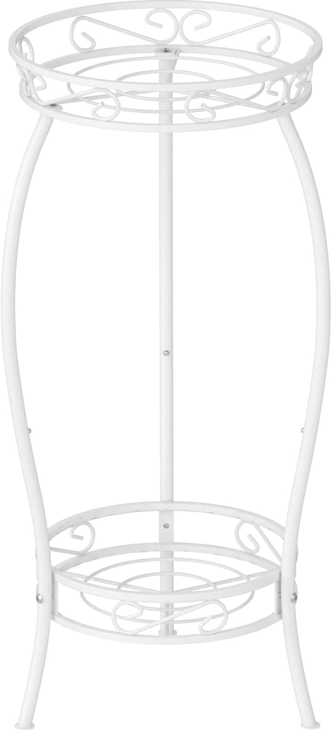 Bomclap Pflanzenständer Metall, 69 cm Blumenständer Pflanzenständer, 2-stufige Blumentopf Ständer Bl