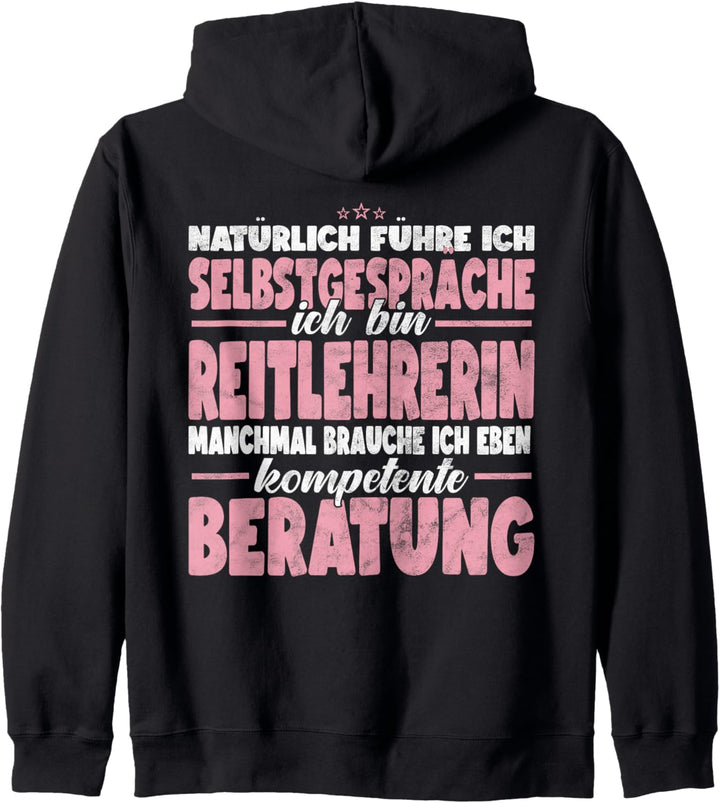 Reitlehrerin Lustiges Job Handwerker Beruf Beratung Kapuzenjacke