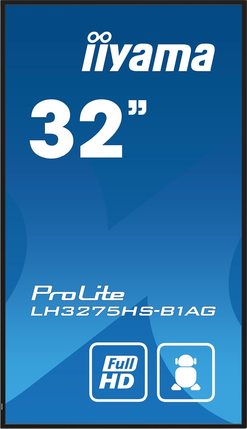 iiyama Prolite LH3275HS-B1AG 80cm 31,5" Digital Signage Display IPS LED Panel Full-HD HDMI DP USB2.0