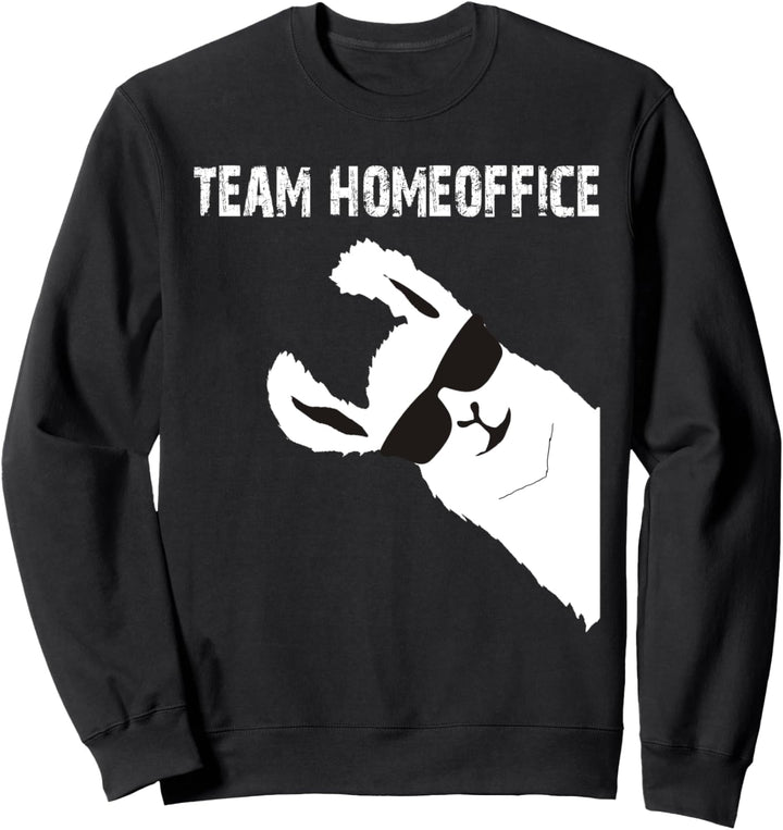 Homeoffice Team Home Office Lustiges Lama Alpaka Sweatshirt