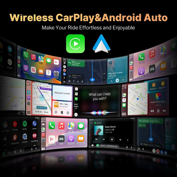 Carplay Autoradio für FIAT Panda 2013-2020 mit Wireless Android Auto | 7 Zoll Touchscreen Android Au