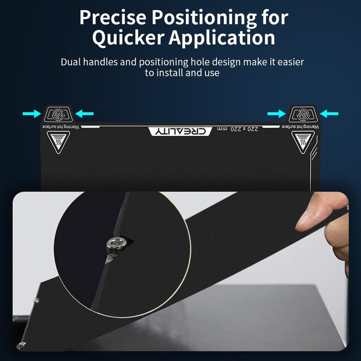 Creality Offiziell 2PCS Ender 3 V3 SE Bauplatte, 235x235mm PEI Blatt strukturierte Oberfläche flexib