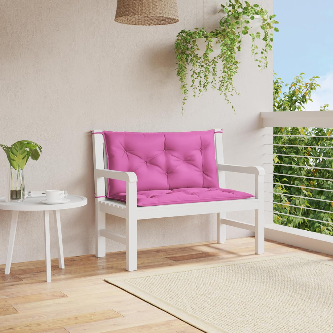 vidaXL Gartenbank Auflage 2 STK., Sitzkissen für Gartenmöbel Terrassenmöbel, Wasserabweisendes Sitzp