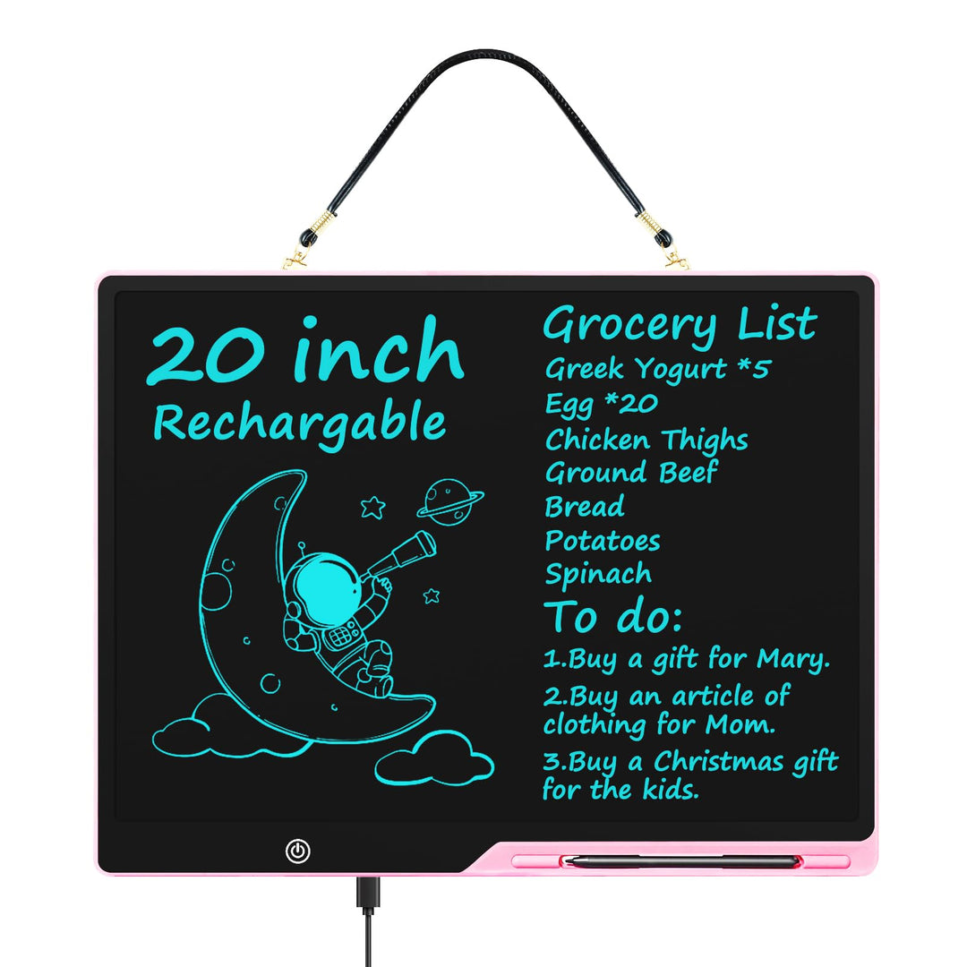 Wiederaufladbares 50,8 cm LCD-Schreibtablett, wiederverwendbares Zeichenbrett, extra grosses Nachric
