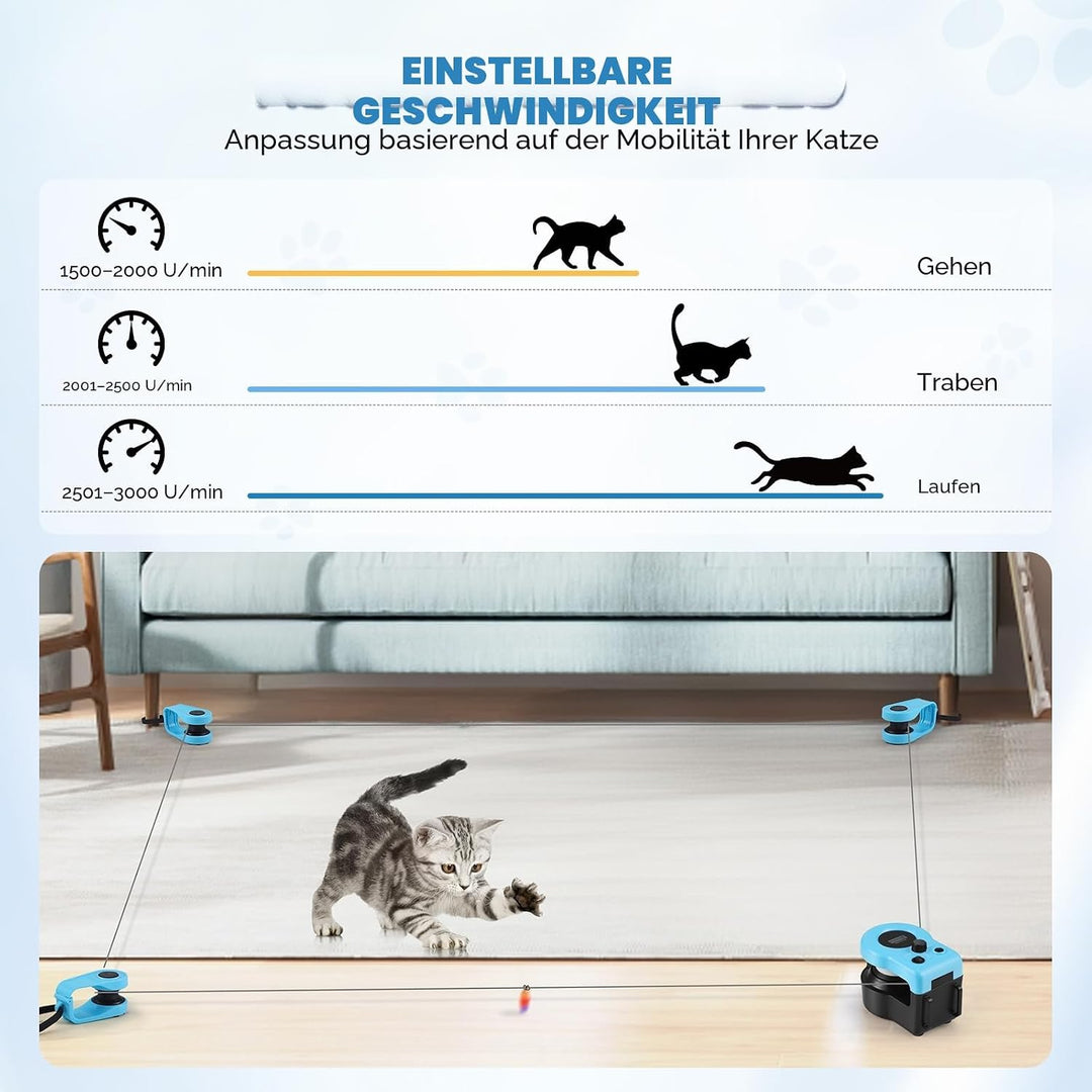 Katzenspielzeug für den Innenbereich, neues Laufband für gelangweilte Kätzchen, Katzenspielzeug mit