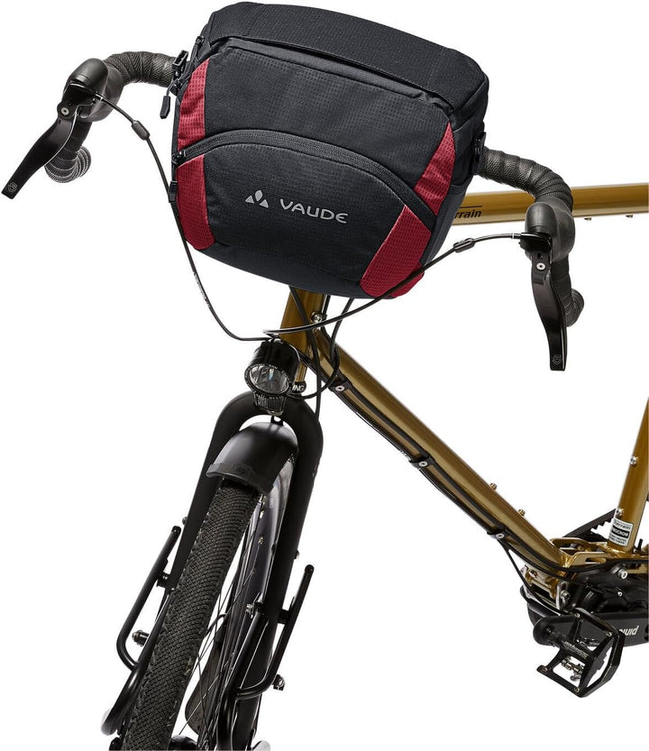 Vaude OnTour Box L (KLICKfix ready) Lenkertaschen, Einheitsgrösse, Black/Carmine